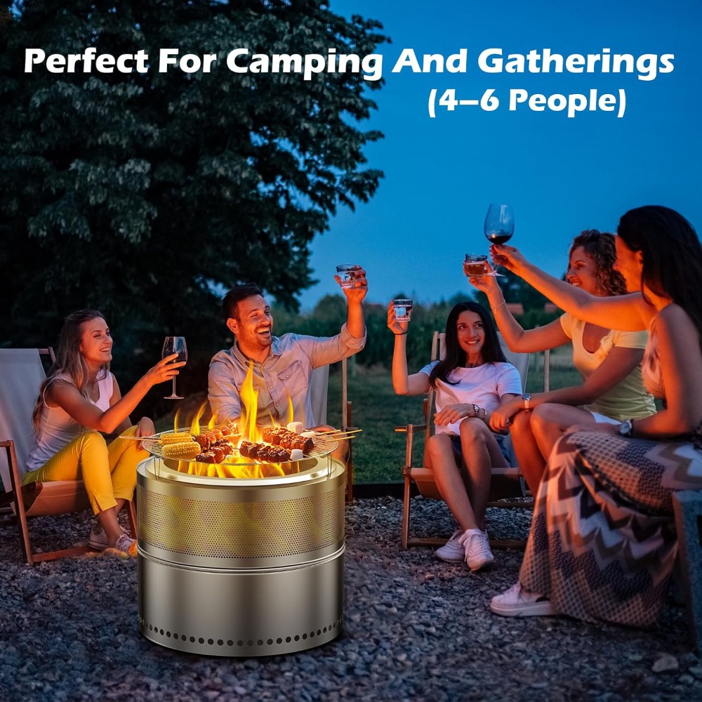 Smokeless Fire Pit Outdoor, 20 – обзор и цена Outdoor Camping Grill