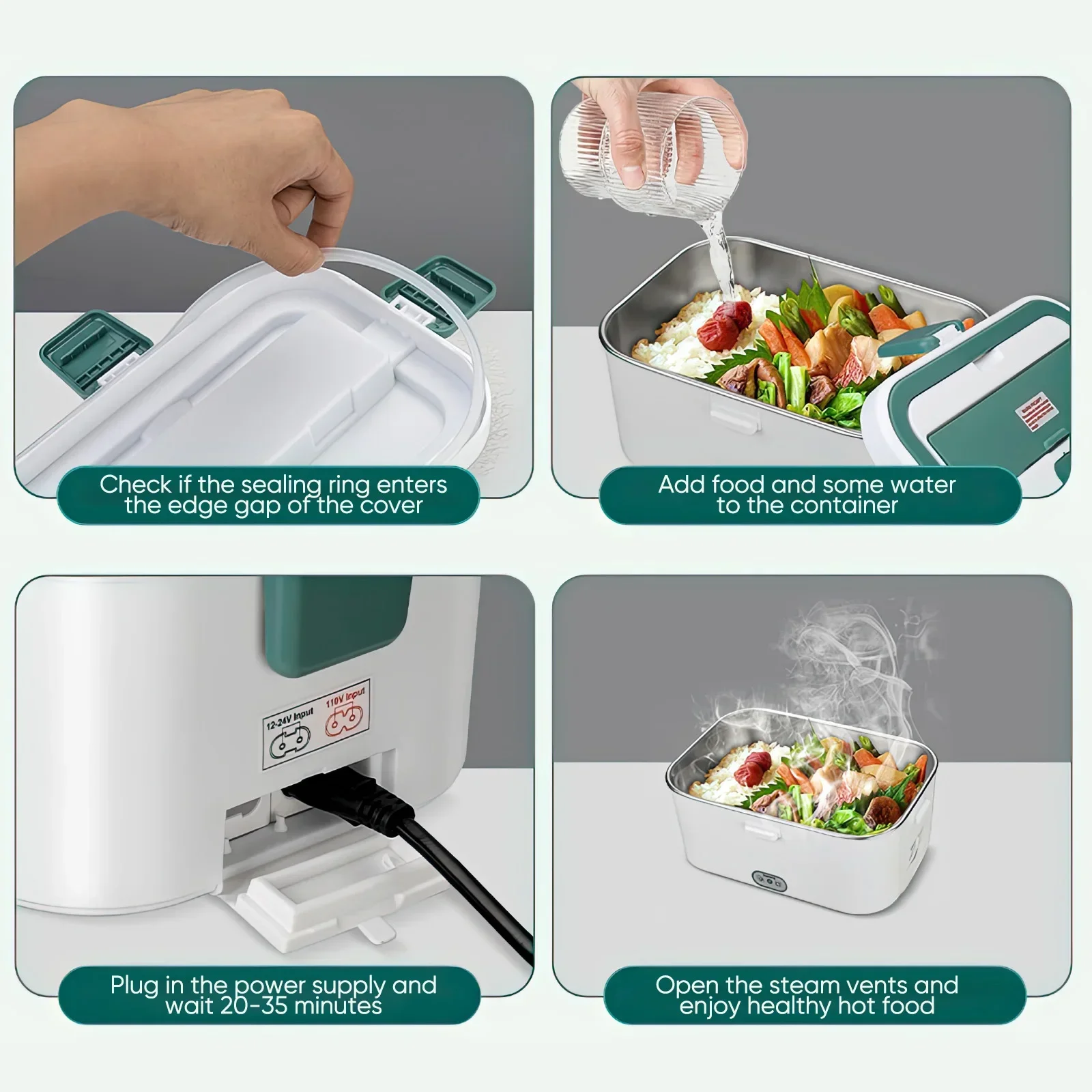 Electric Lunch Box Food Warmer – обзор и цена Outdoor Camping Food