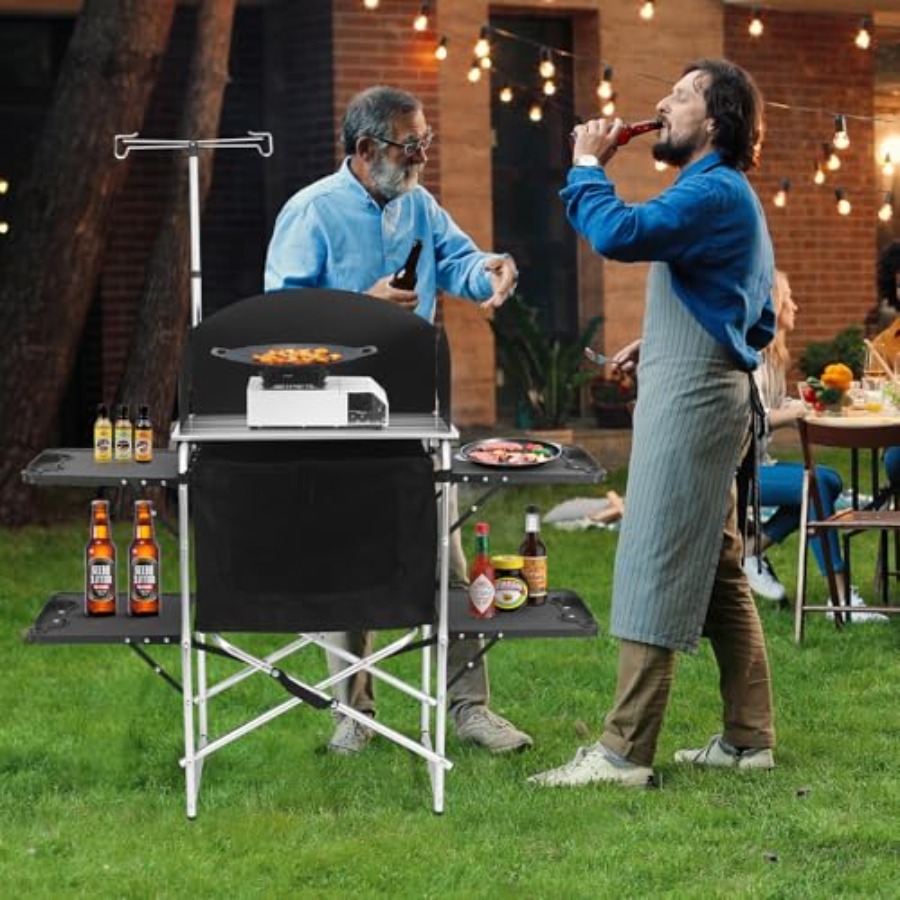 Camping Kitchen Table for Outd – обзор и цена Outdoor Camping Kitchen Setup