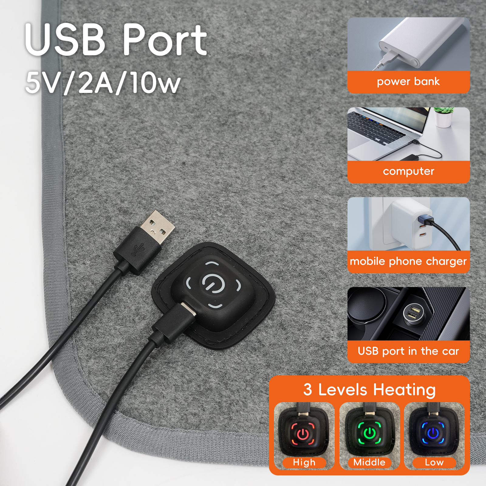 1PC USB MiElectric Heating Pad – обзор и цена Outdoor Camping Zone