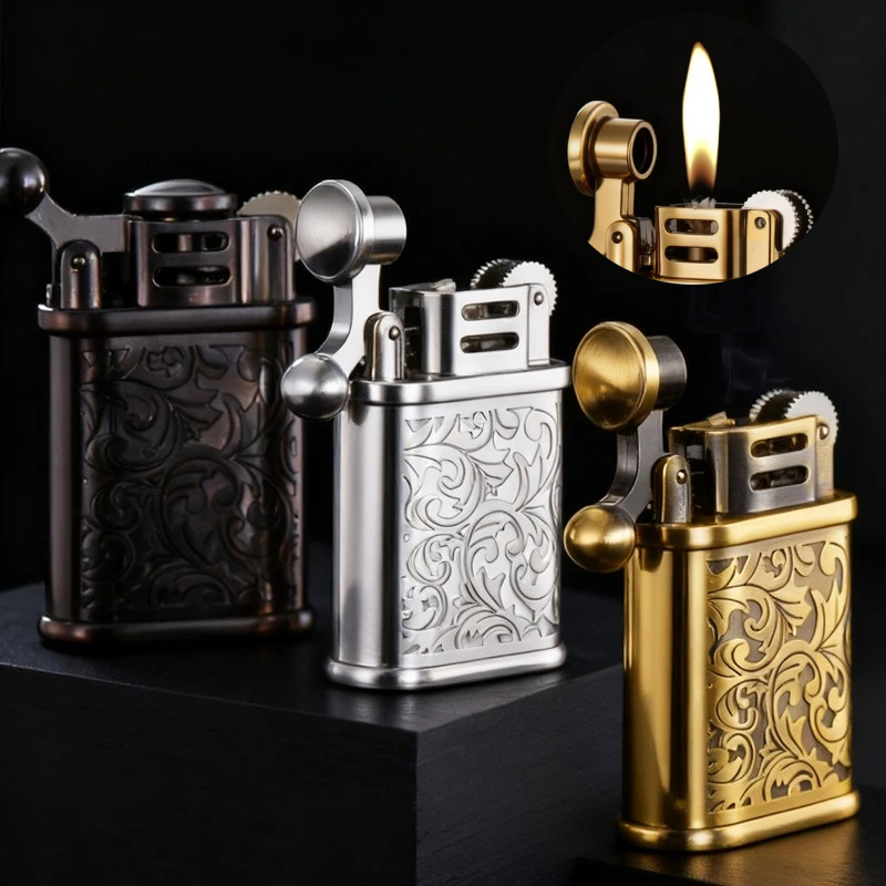 Metal Retro Relief Lighter Gri – обзор и цена Outdoor Windproof Lighter
