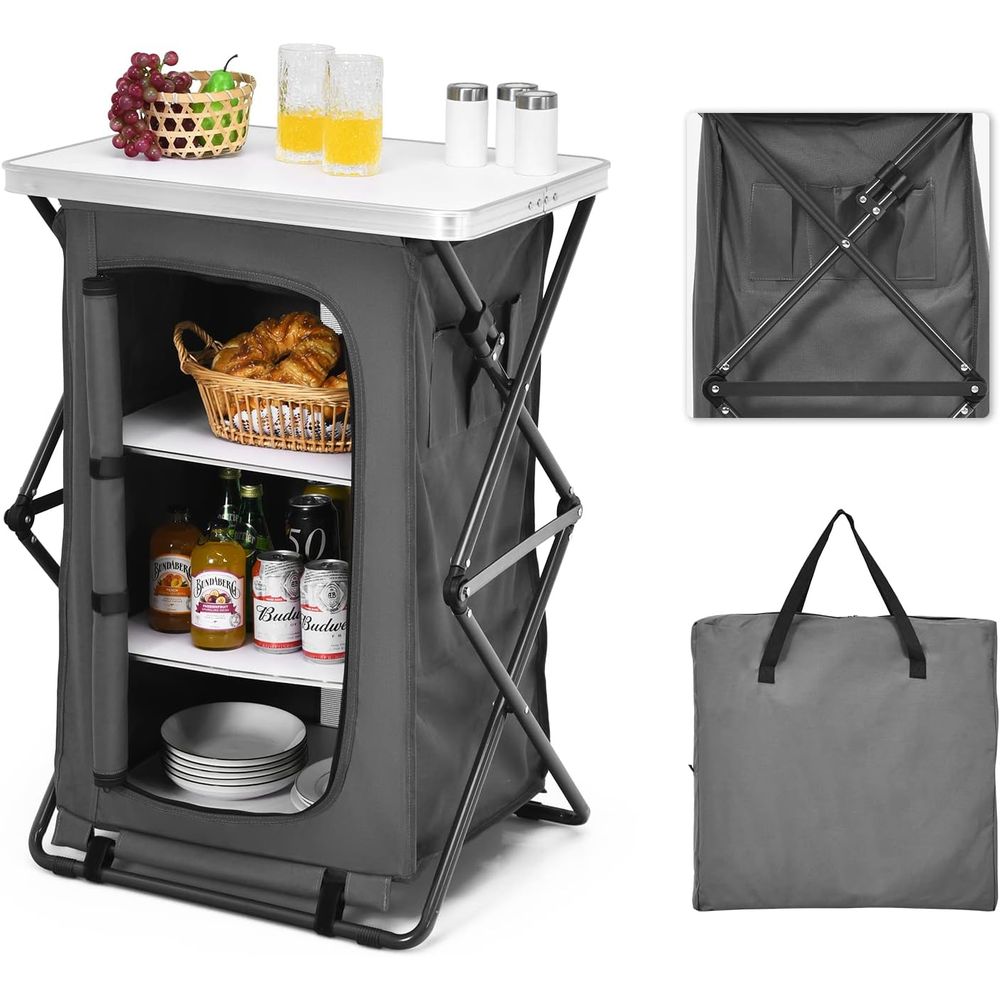 Portable 35 Outdoor Camping Ki – обзор и цена Outdoor Camping Kitchen Setup