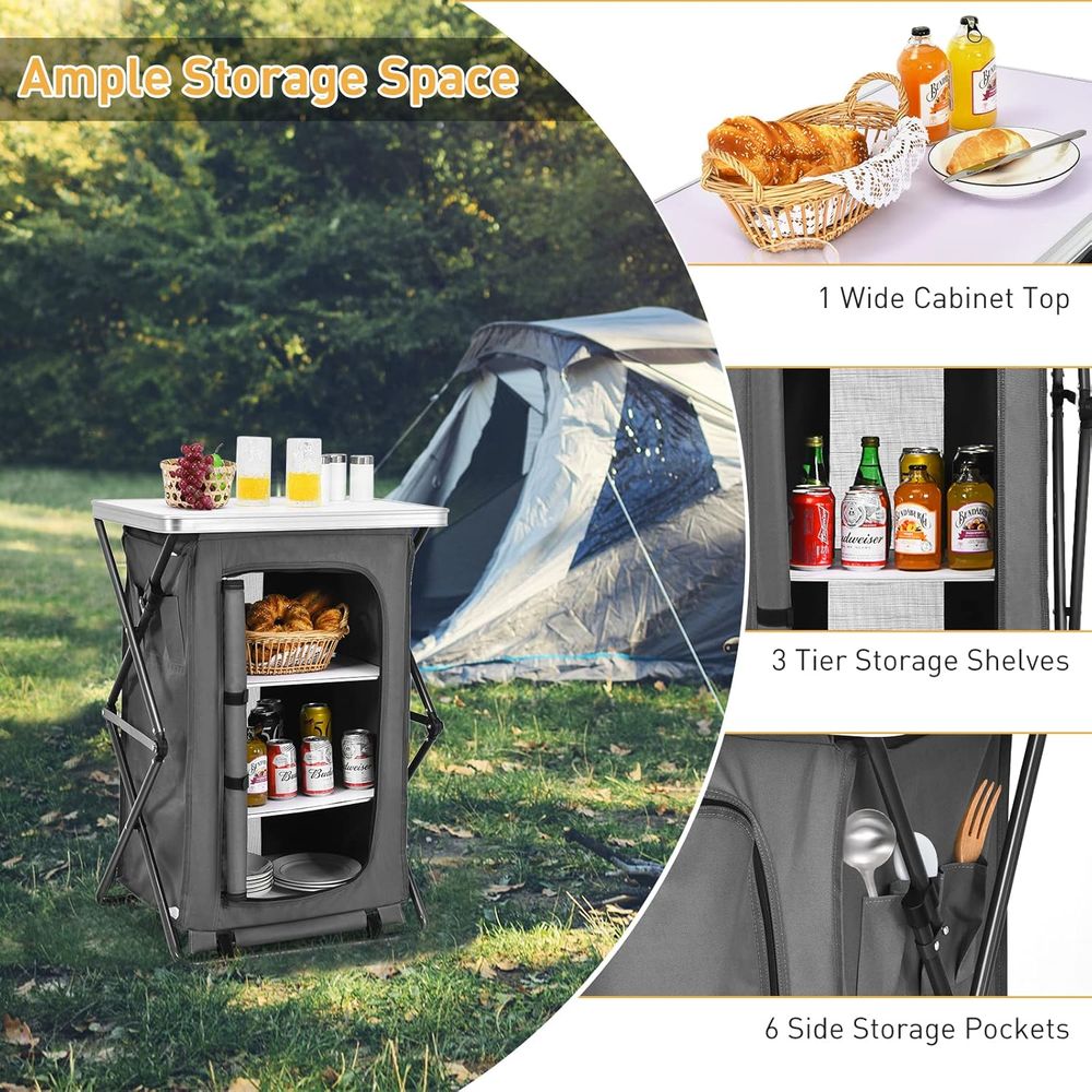 Portable 35 Outdoor Camping Ki – обзор и цена Outdoor Camping Kitchen Setup