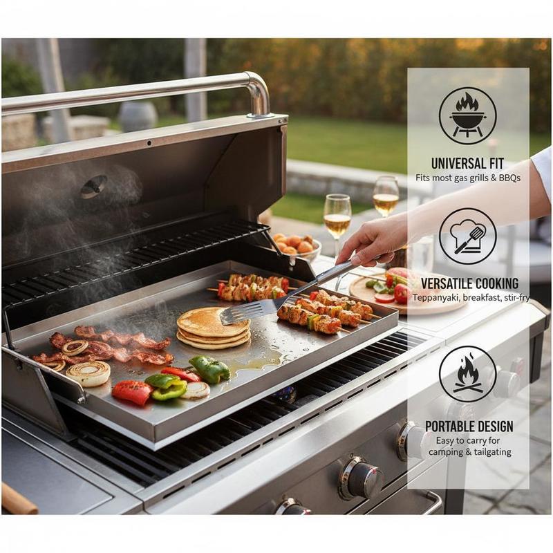 Flat Top Grill Plate 23x16 inc – обзор и цена Outdoor Camping Grill