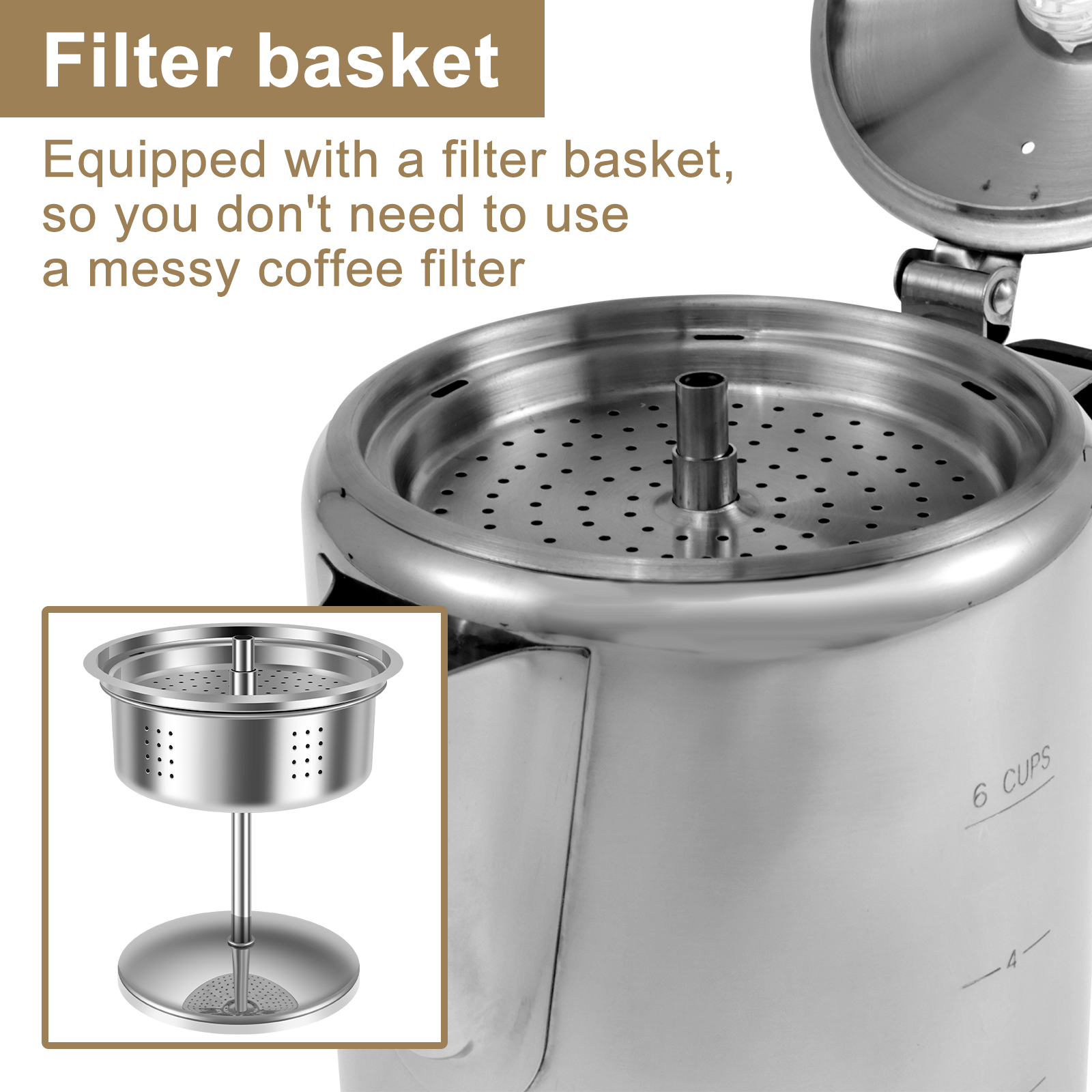 Stainless Steel Coffee Percola – обзор и цена Camp Percolator Coffee