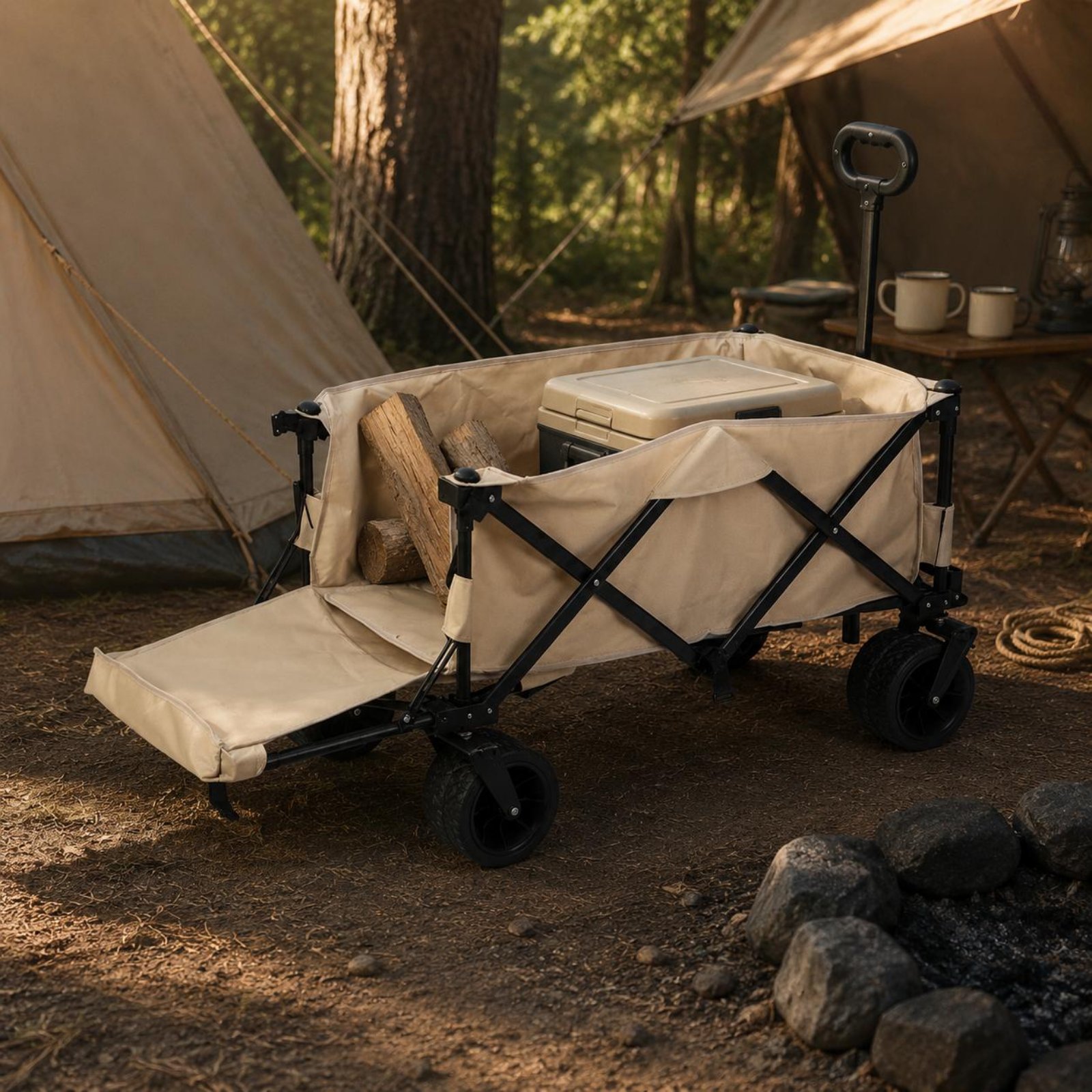 Wagon Table Vehicle Large Capa – обзор и цена Outdoor Camping Vehicle Wagon