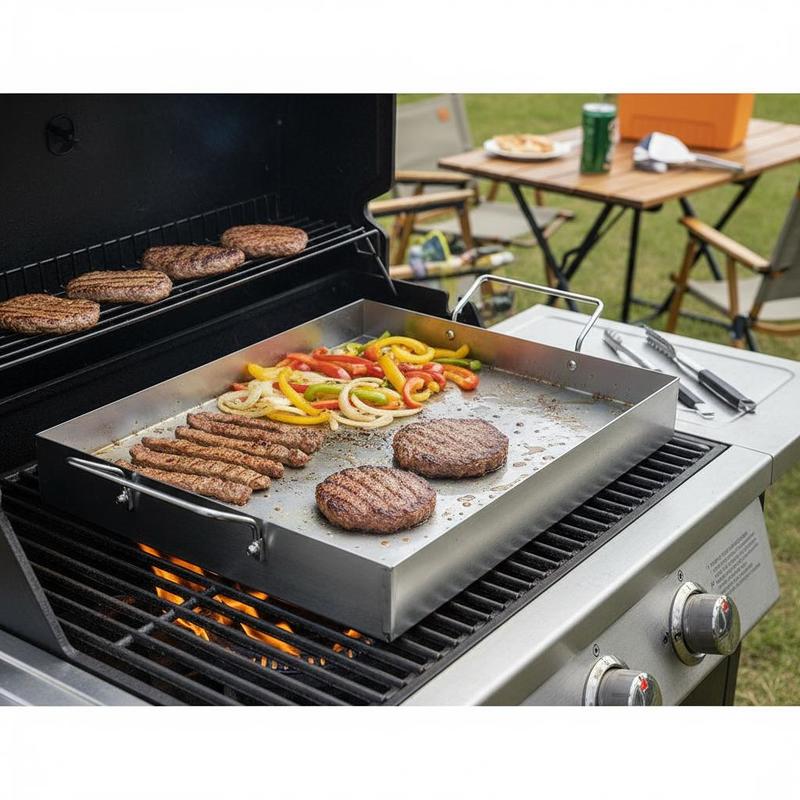 Free Shipping-Rectangular Flat – обзор и цена Outdoor Camping Grill