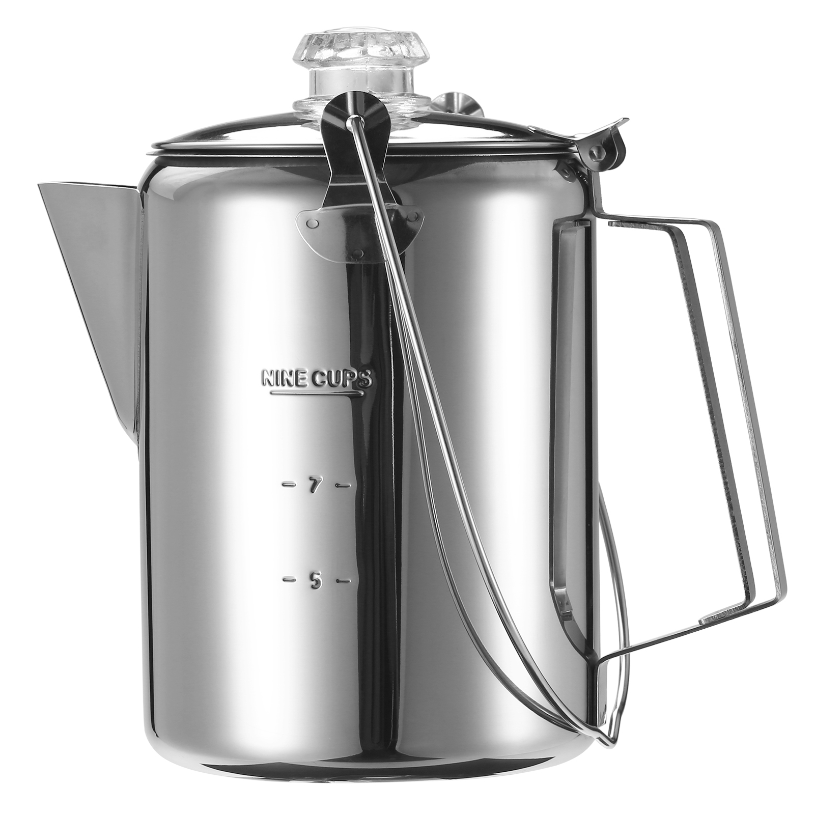 1.2L Outdoor 9 Cup Stainless S – обзор и цена Camp Percolator Coffee