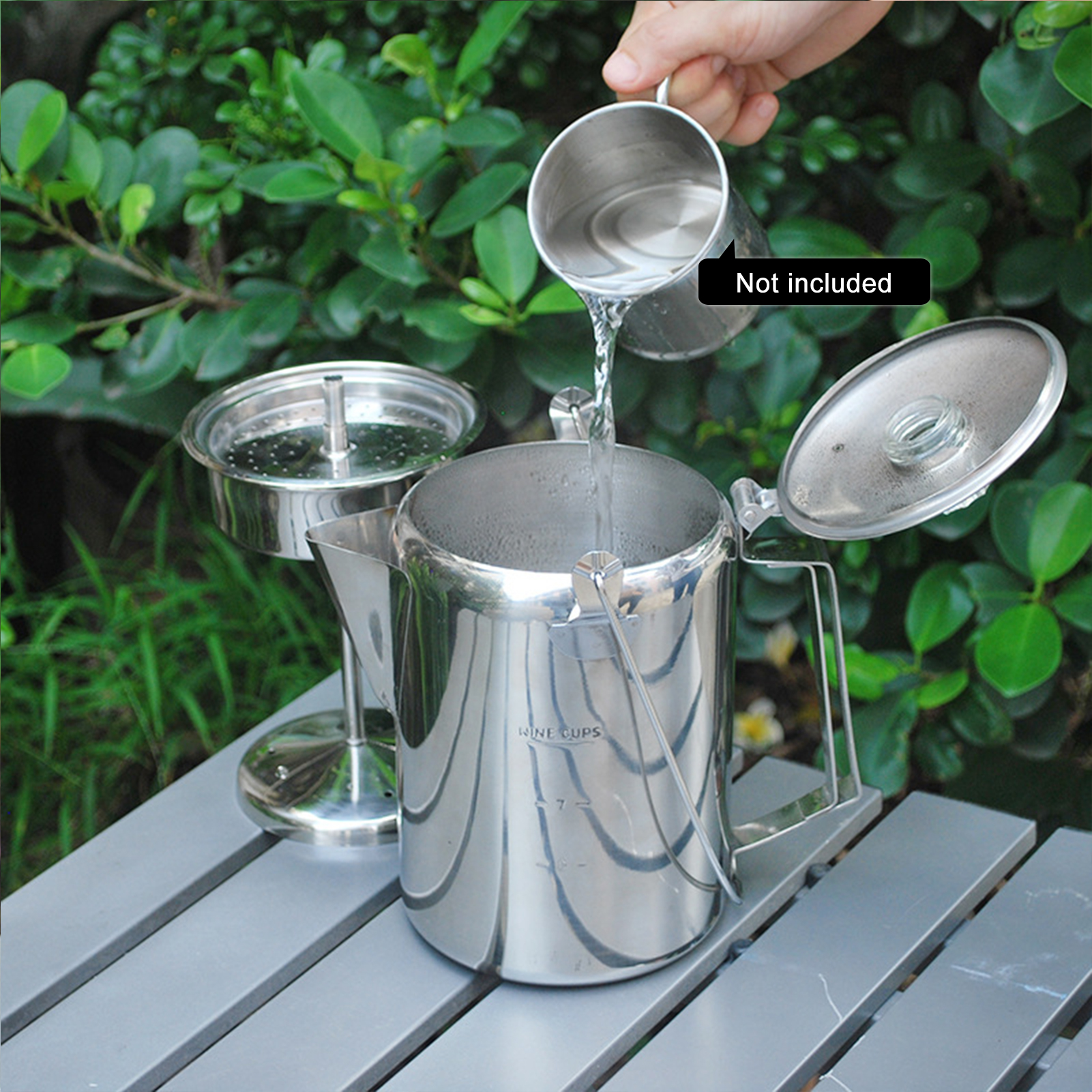 1.2L Outdoor 9 Cup Stainless S – обзор и цена Camp Percolator Coffee