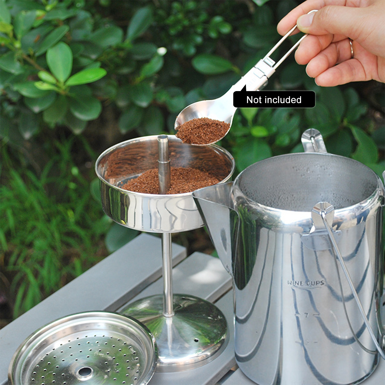 1.2L Outdoor 9 Cup Stainless S – обзор и цена Camp Percolator Coffee