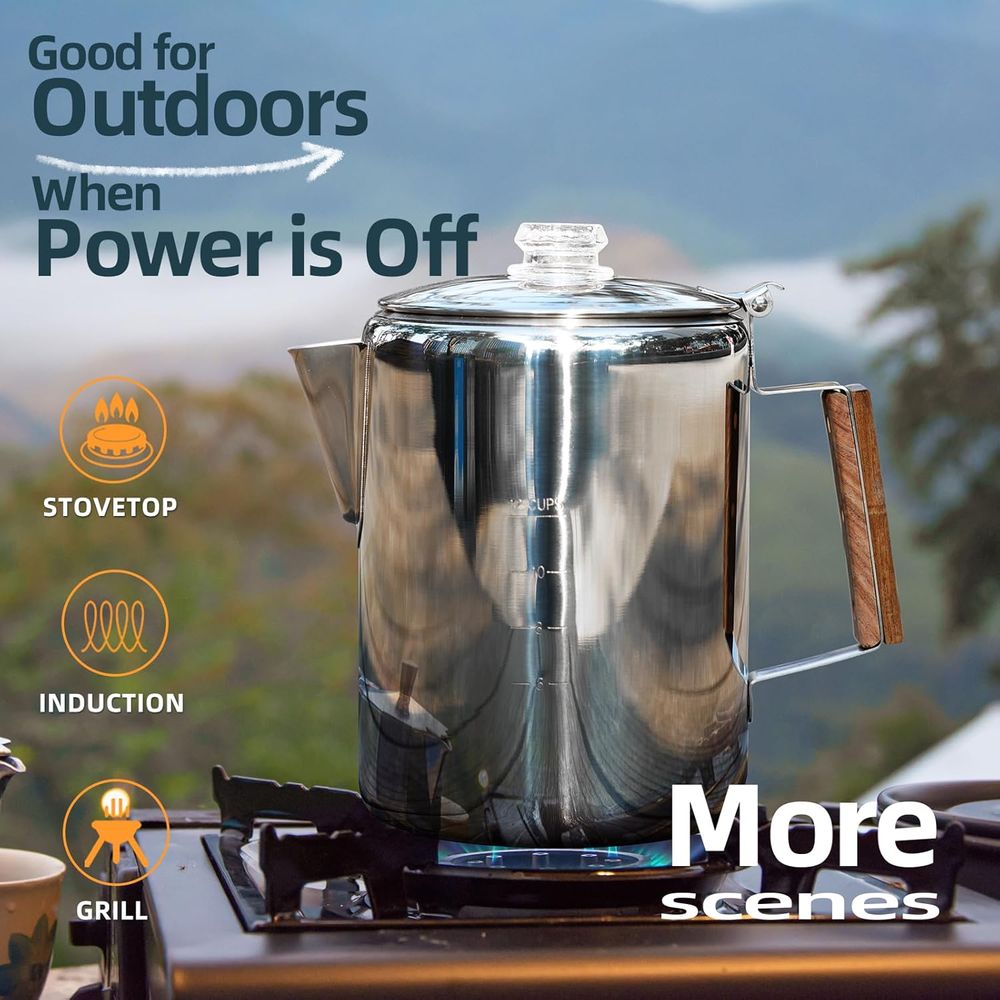 Camping Percolator Coffee Pot  – обзор и цена Camp Percolator Coffee