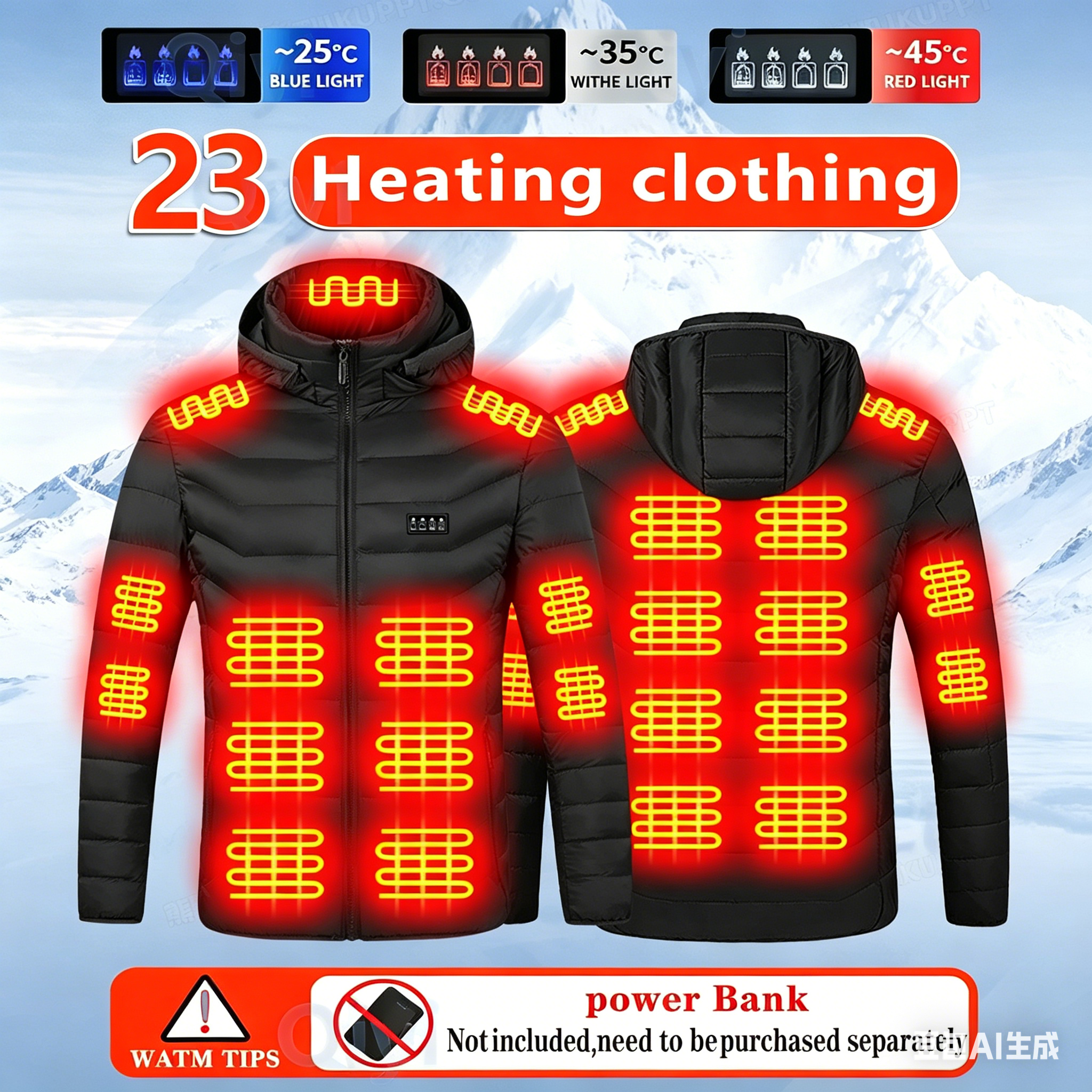 23 Areas Heating Jacket, Polye – обзор и цена Outdoor Camping Zone