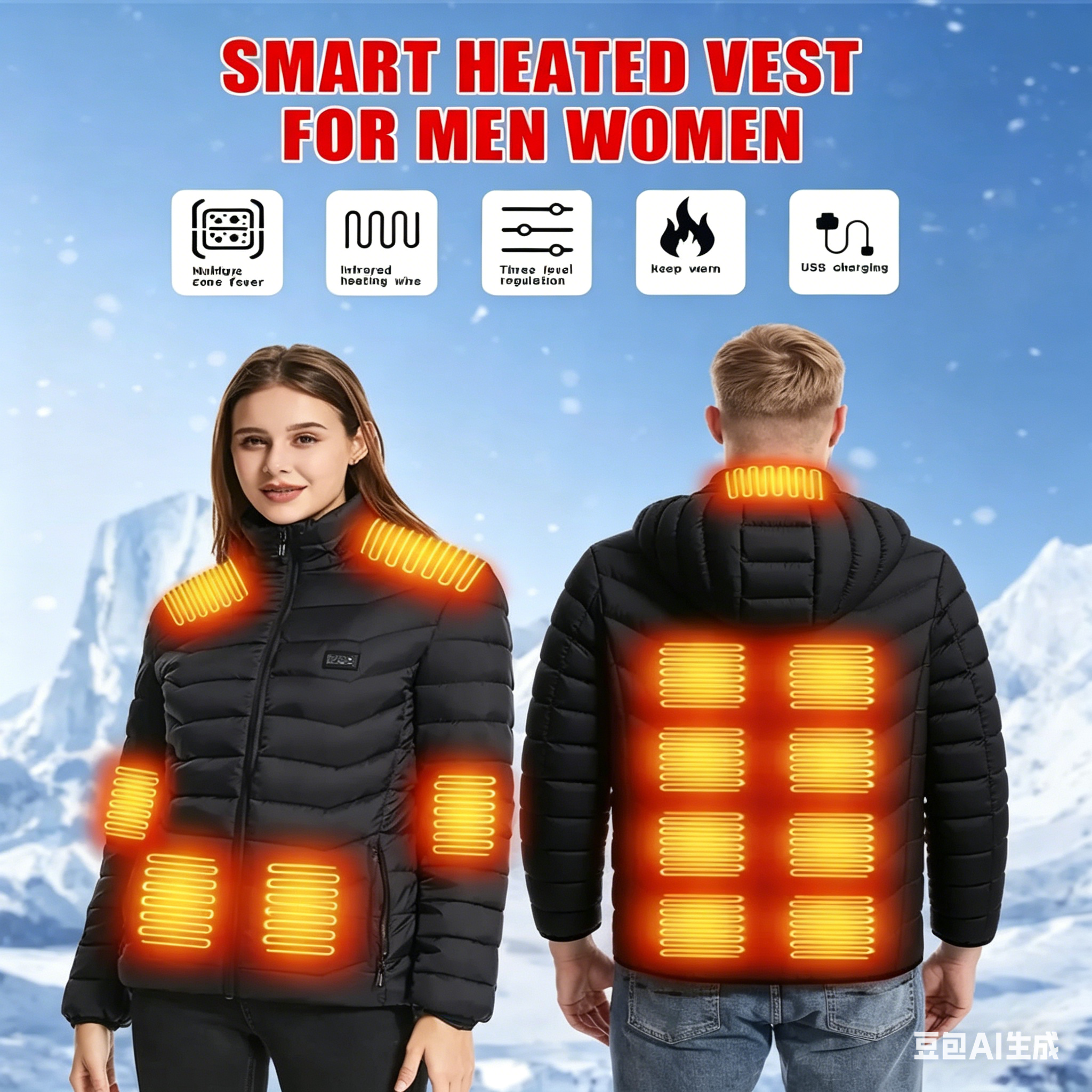 23 Areas Heating Jacket, Polye – обзор и цена Outdoor Camping Zone