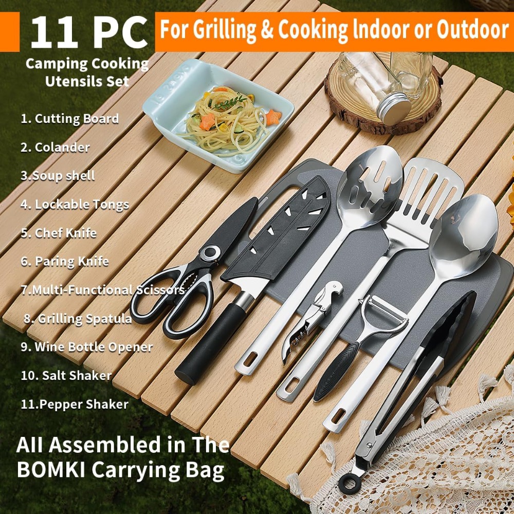 Camping Cooking Utensil Set 10 – обзор и цена Outdoor Camping Utensils