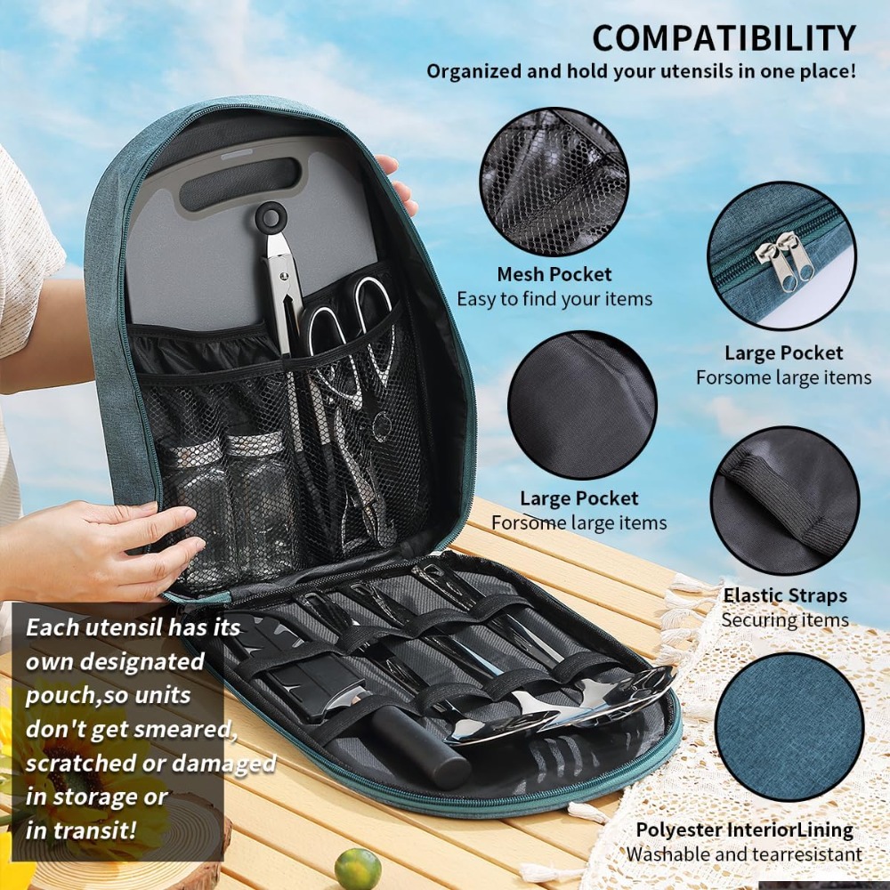 Camping Cooking Utensil Set 10 – обзор и цена Outdoor Camping Utensils
