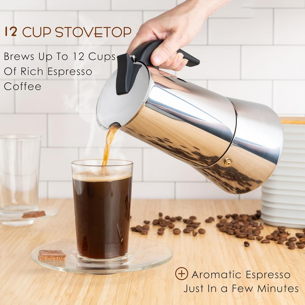 12 Cup Stovetop Espresso Maker – обзор и цена Camp Percolator Coffee