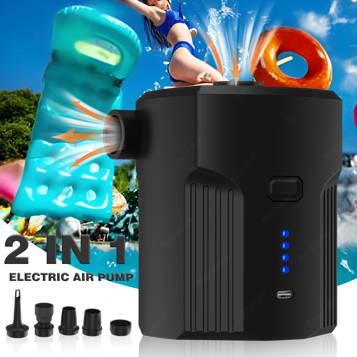 Portable Electric Air Pump for – обзор и цена Outdoor Camping Mattress