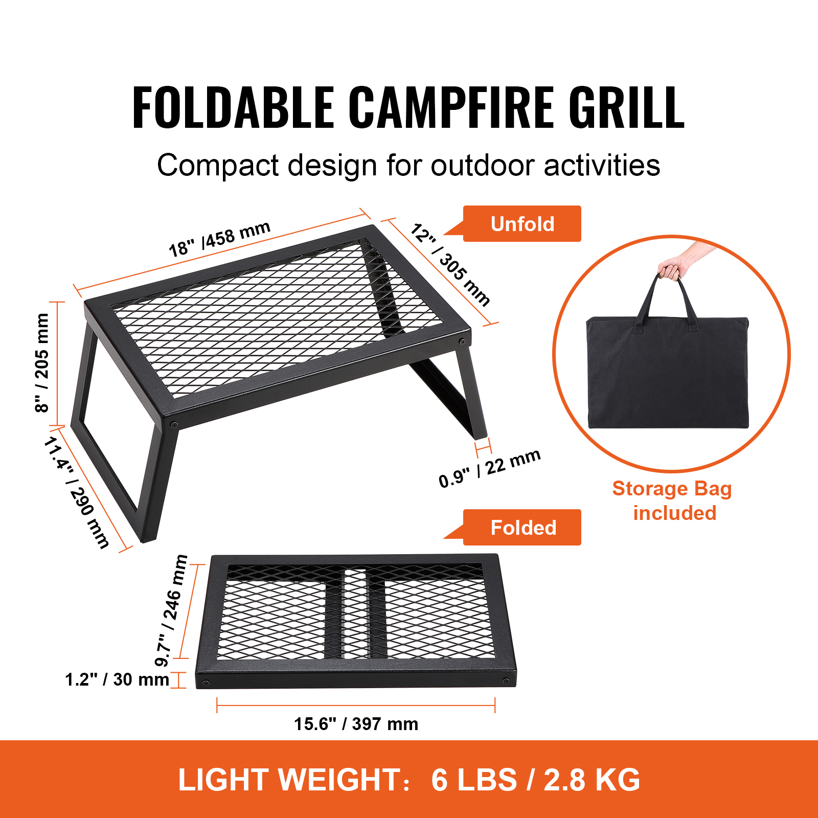 SucceBuy 18/24in Barbecue Char – обзор и цена Outdoor Camping Grill