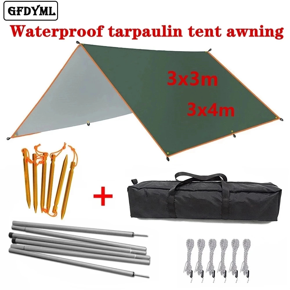 4x3m 3x3m Awning Waterproof Ta – обзор и цена Outdoor Camping Automatic Quick Opening Tent