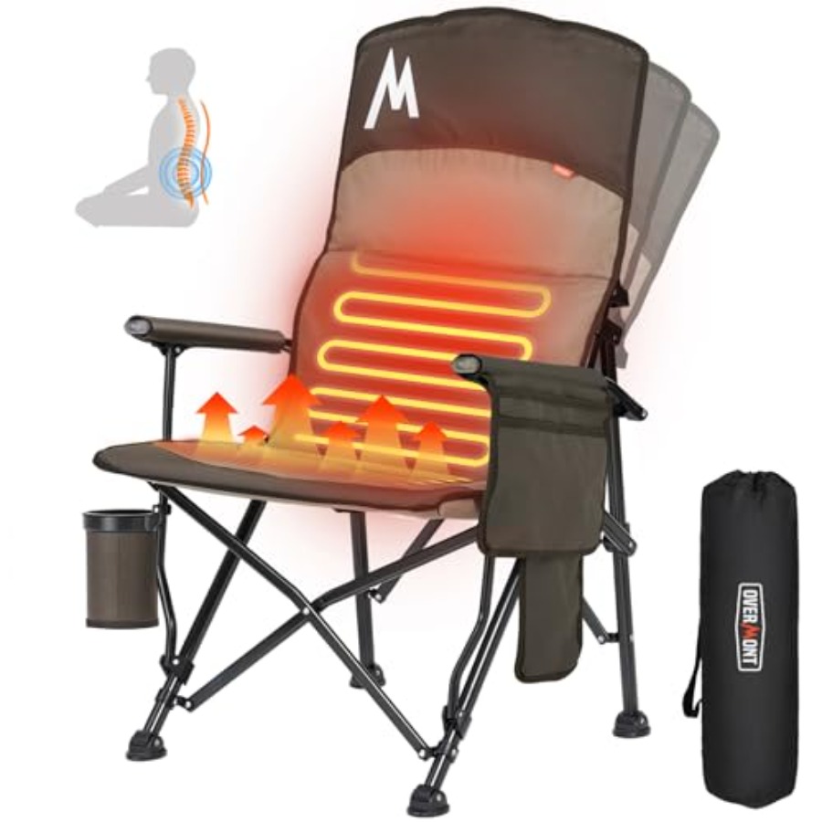 Heated Camping Chair with High – обзор и цена Outdoor Camping Zone