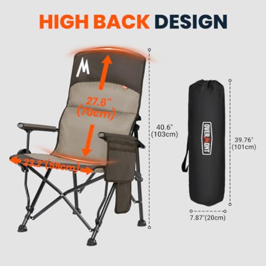 Heated Camping Chair with High – обзор и цена Outdoor Camping Zone