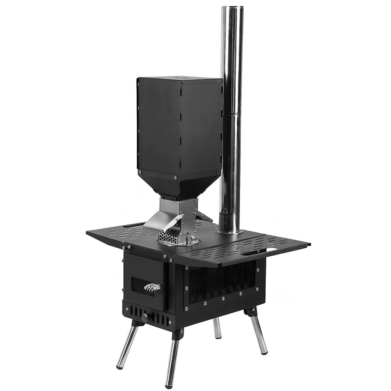 Wood Burning Tent Stove with S – обзор и цена Outdoor Camping Bin
