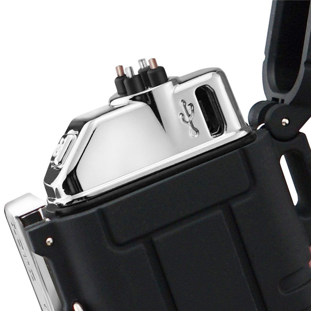 Portable Waterproof Double Arc – обзор и цена Outdoor Windproof Lighter