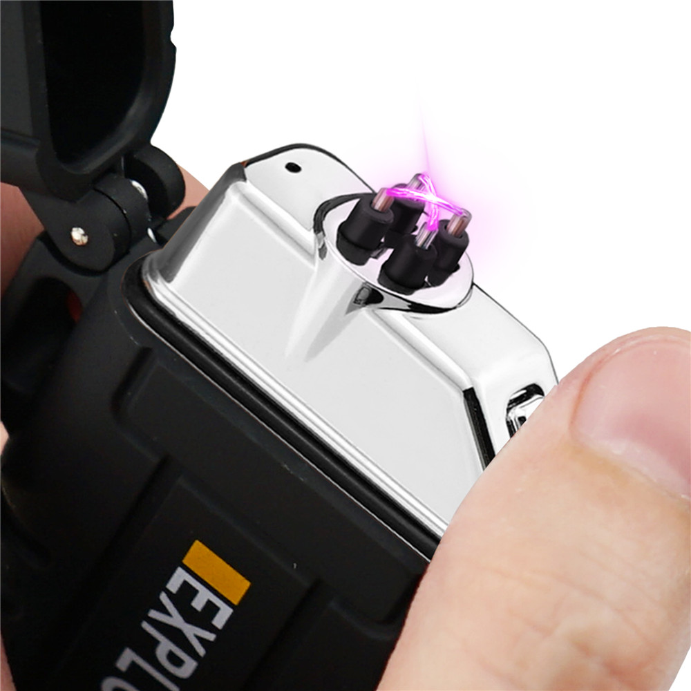 Portable Waterproof Double Arc – обзор и цена Outdoor Windproof Lighter