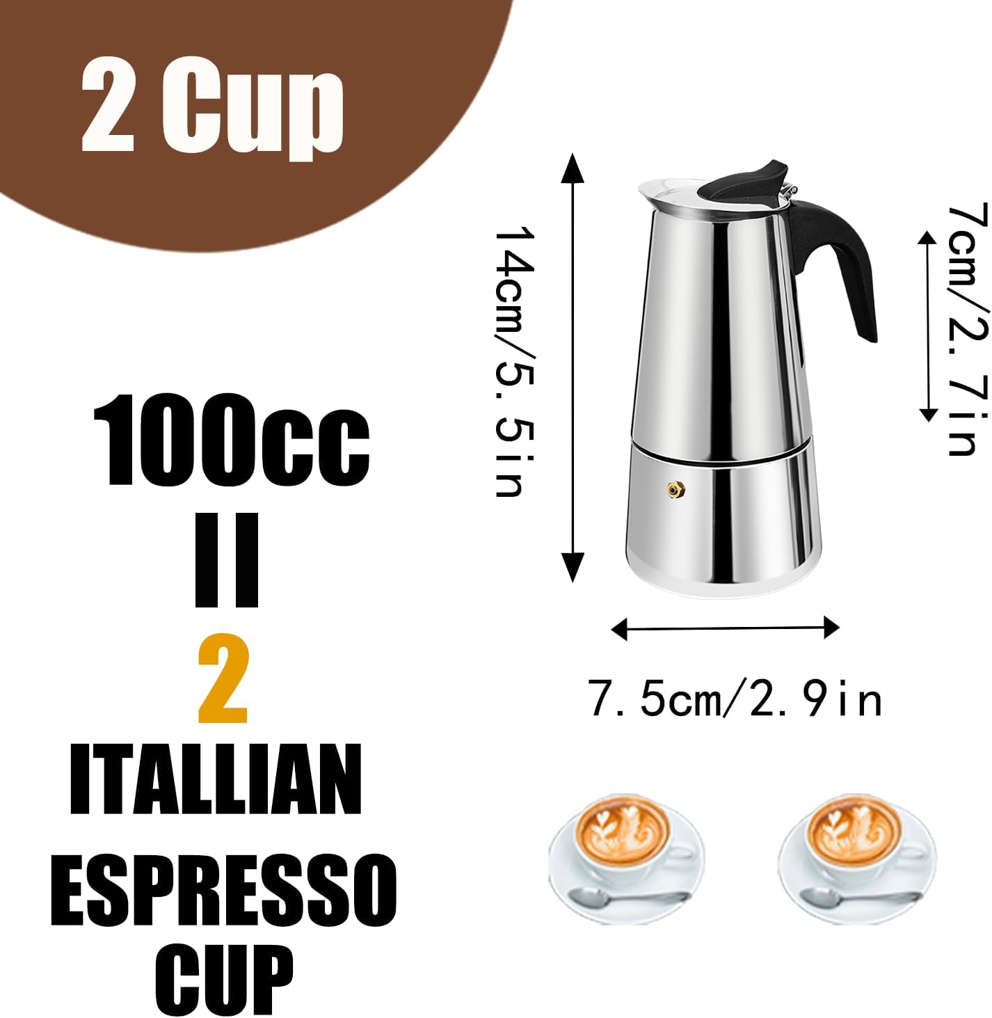 2 Cup Stovetop Espresso Maker  – обзор и цена Camp Percolator Coffee