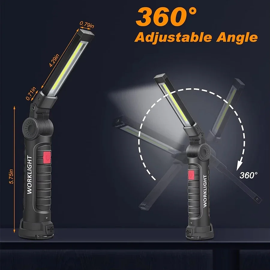 New Portable COB LED Flashligh – обзор и цена Outdoor Camping Lampe