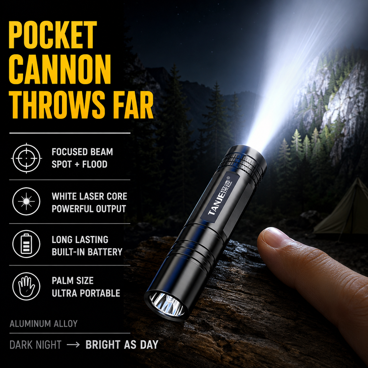 Outdoor Flashlight Small Mini  – обзор и цена Outdoor Camping Lampe