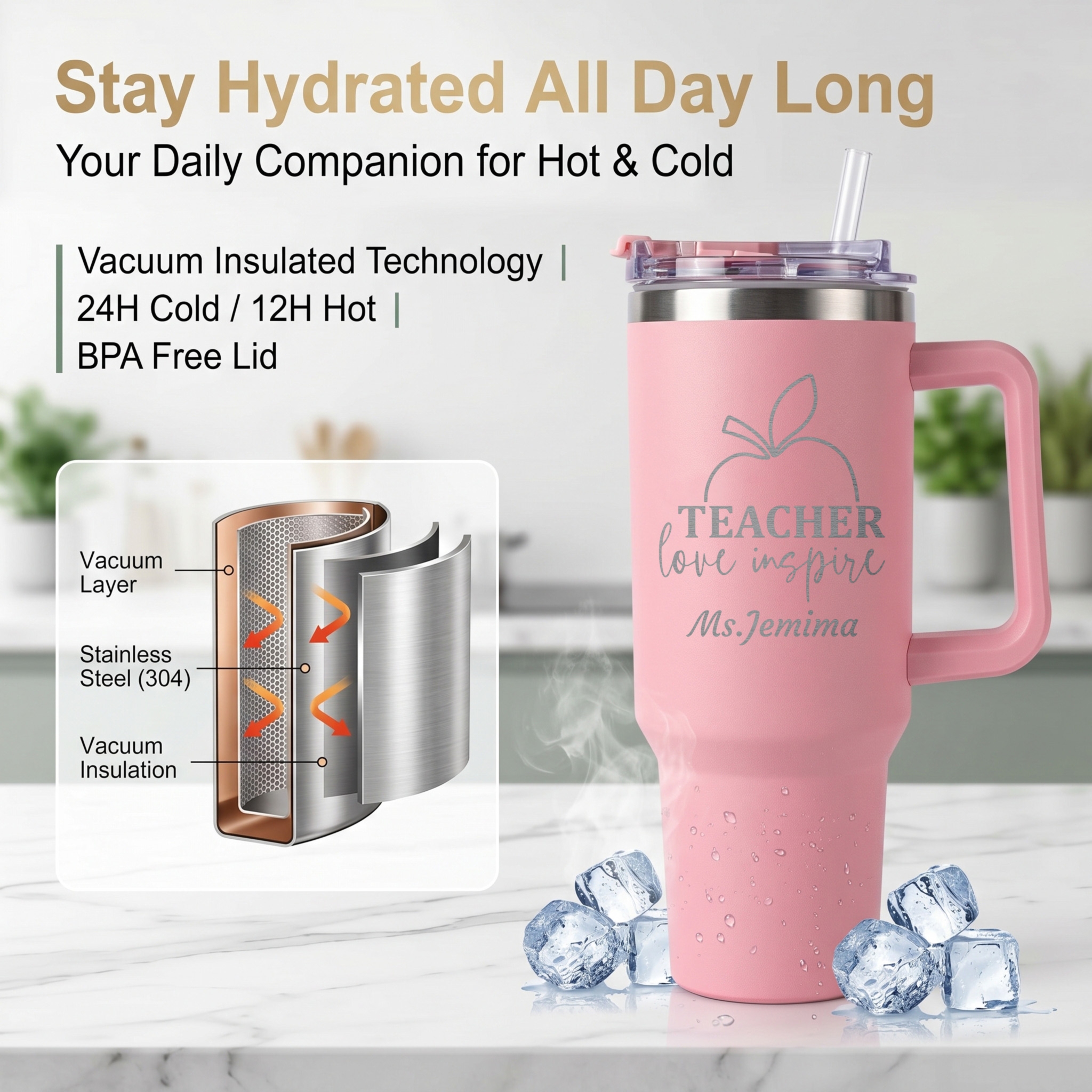 1L Teacher personalized text b – обзор и цена Outdoor Camping Water Tank