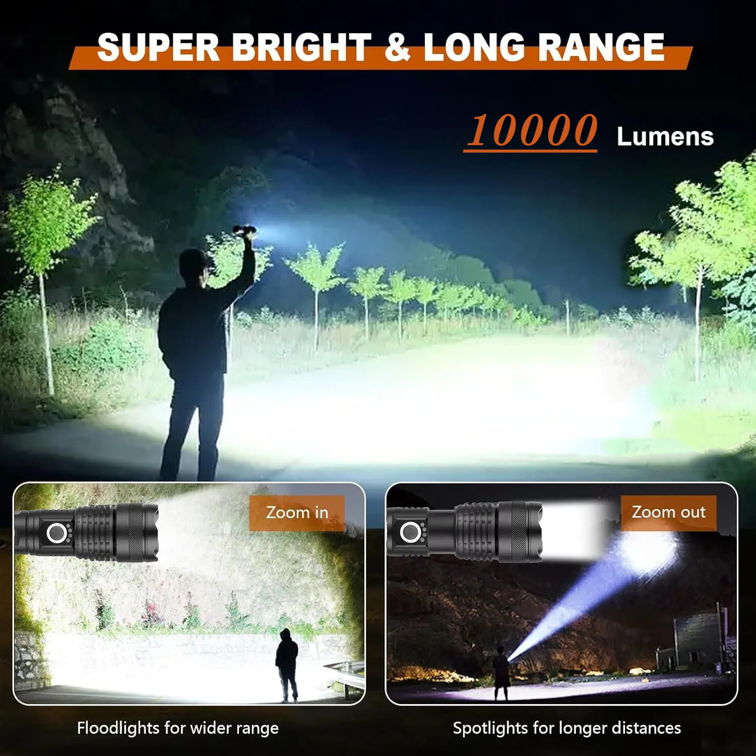 High Power LED Flashlight Rech – обзор и цена Outdoor Camping Lampe