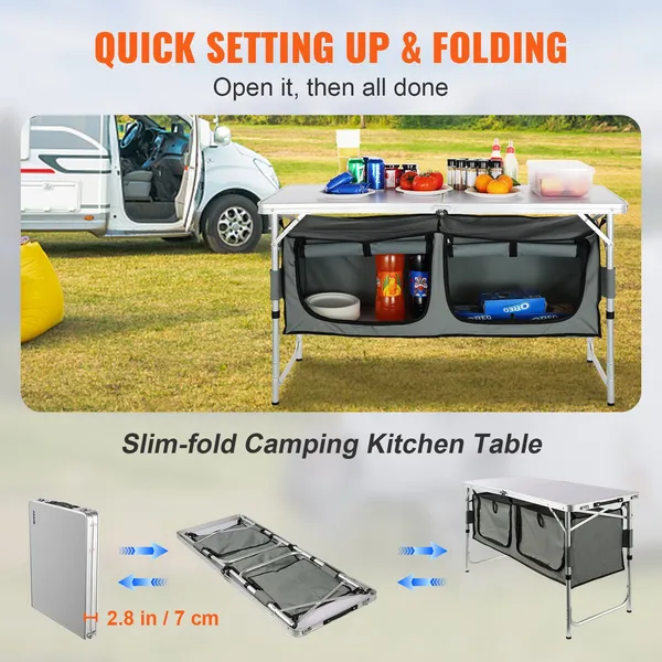 Camping Kitchen Table, Quick S – обзор и цена Outdoor Camping Kitchen Setup