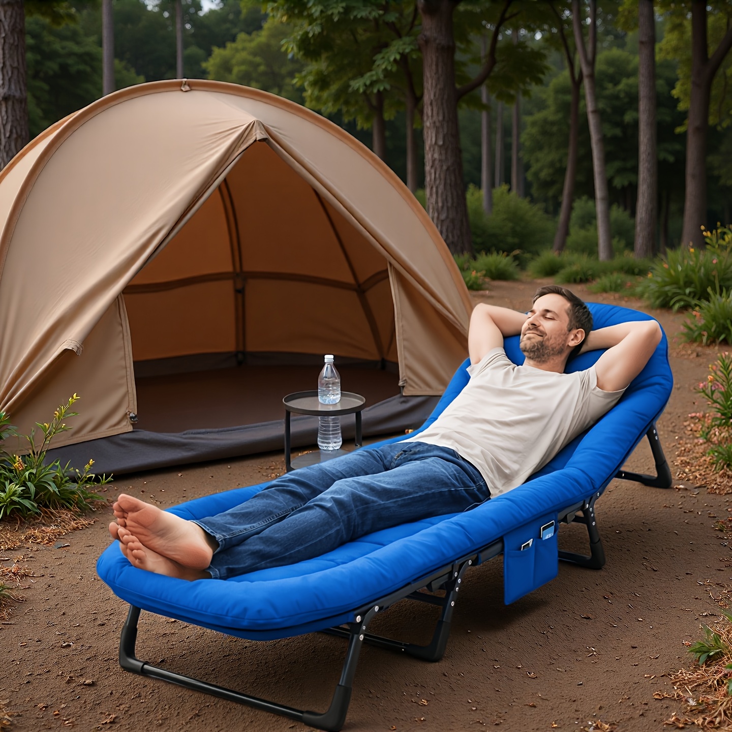 Portable Folding Camp Cot for  – обзор и цена Outdoor Camping Mattress