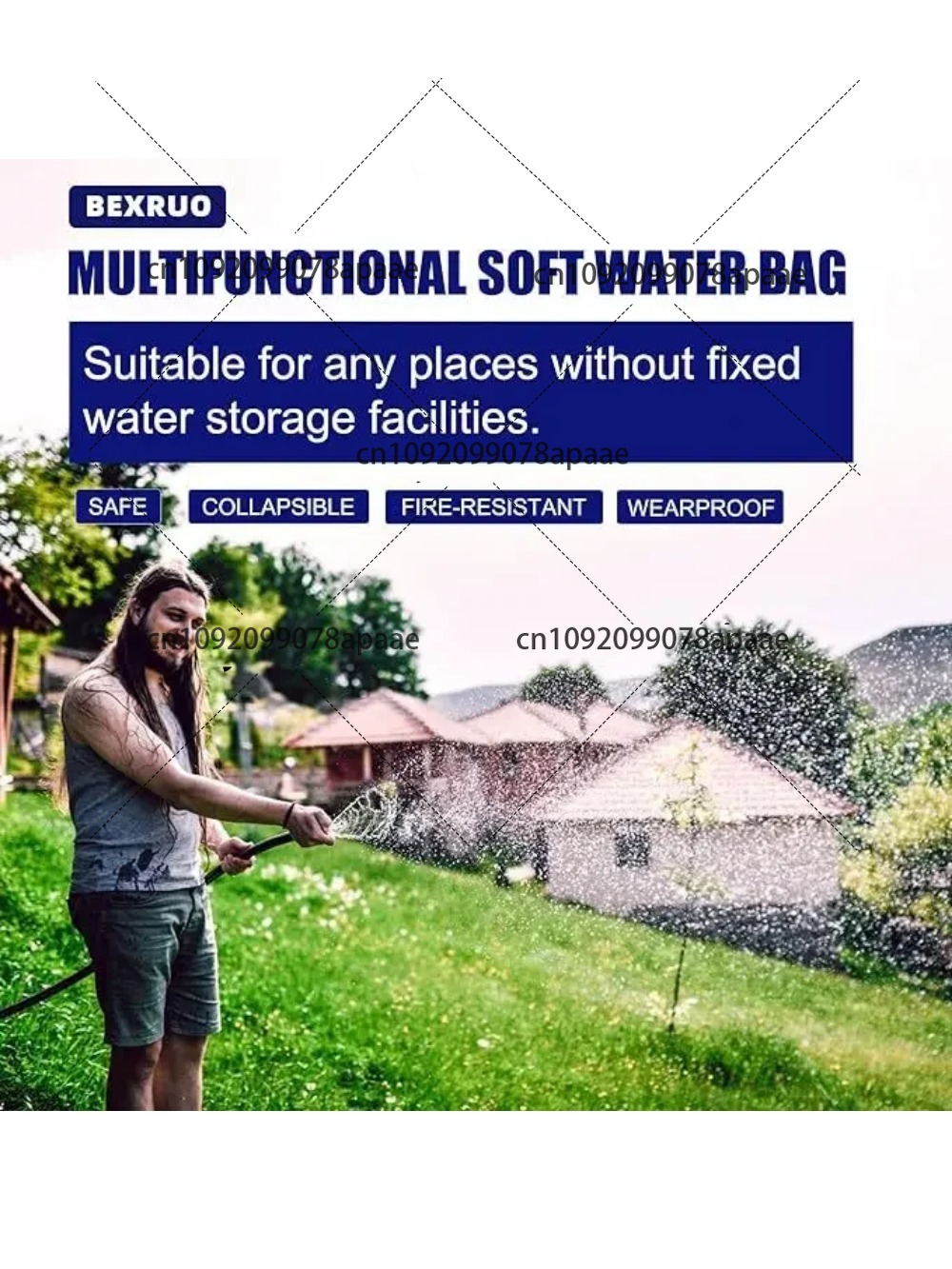 110L PVC Water Storage Bag, Po – обзор и цена Outdoor Camping Water Tank